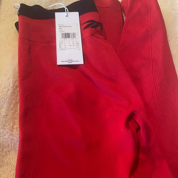 NWT Reebox X Victoria Beckhem Tight Leggings in Red S - Picture 7 of 11